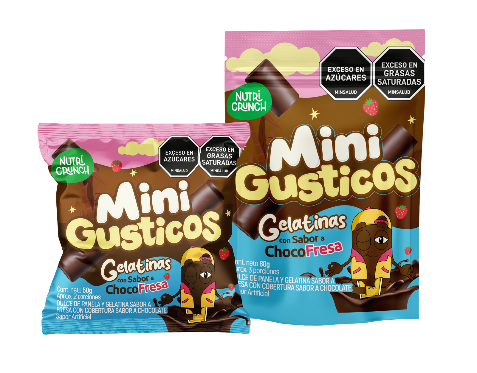 Mini Gusticos Vainilla 50g y 80g